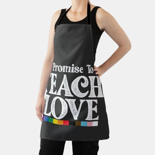 Tablier Professeur De Fierté LGBT Je Promets D'Enseigner L (Insitu)