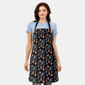 Tablier Professeur de microbiologie de Noël Microbe scient (Porté)
