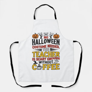 Tablier Professeur Halloween Pas de Costume Nécessaire Drô