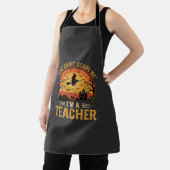 Tablier Professeur Halloween Sorcière Chat Design (Insitu)