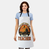 Tablier Professeur Halloween Vintage Drôle École Effrayant (Porté)