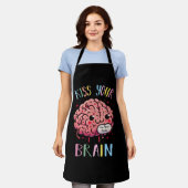Tablier Professeur Kiss Your Brain (Porté)