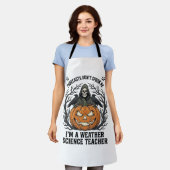 Tablier Professeur Météo Halloween Épouvantable Faucheur C (Porté)