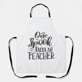 Tablier Professeur Spooktacular - Drôle Enseignant Hallowe (Recto)