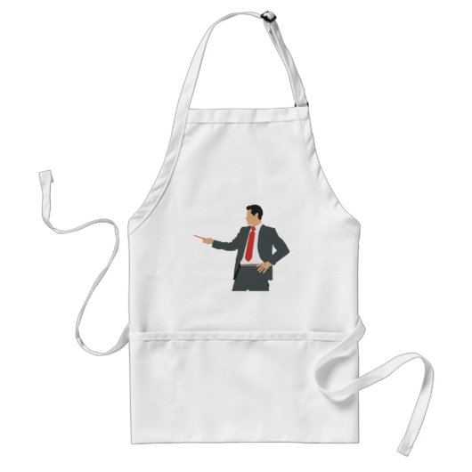 Tablier Professional Businessman in Suit with Pointer (Devant)