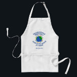 Tablier Professional Therapy World Citation sur mesure<br><div class="desc">Un beau tablier d'ergothérapeute avec des gens tenant la main debout sur la terre. Un OT mignon et personnalisé présente pour leur montrer l'appréciation de tout ce qu'ils font avec la thérapie sensorielle pour aider votre enfant.</div>
