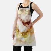 tablier professionnel de beauté Brown or aquarelle (Insitu)