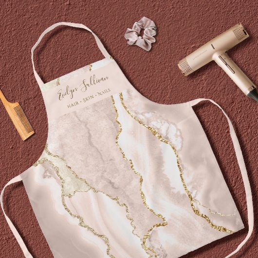 tablier professionnel de beauté d'agneau d'ivoire