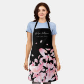 Tablier professionnel de beauté des pétales en chu (Porté)