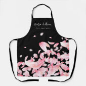 Tablier professionnel de beauté des pétales en chu (Recto)