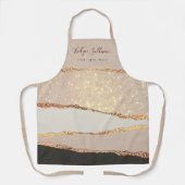 Tablier professionnel de beauté en papier brillant (Recto)