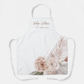 Tablier professionnel de beauté rose Boho (Recto)