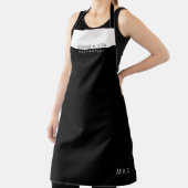 Tablier Professionnel (gastronomie) mi-noir mi-blanc (Insitu)