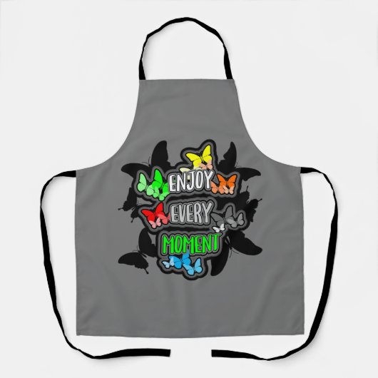 Tablier Profitez de chaque instant devis apron (Recto)