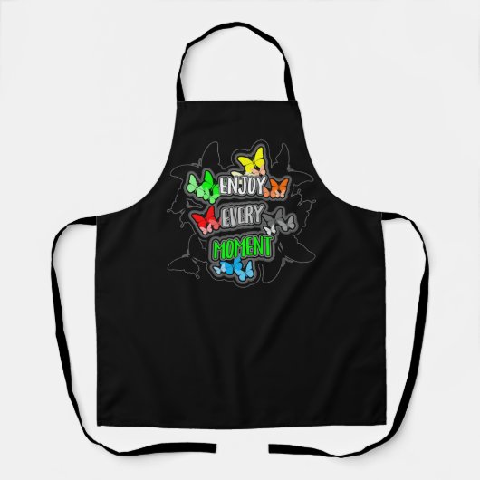Tablier Profitez de chaque instant devis apron (Recto)