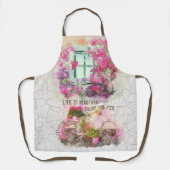 Tablier Profitez De La Promenade | Vélo Aquarelle Avec Fle (Recto)