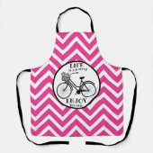 Tablier Profitez De La Promenade | Vélo Avec Fleurs Motiva (Recto)