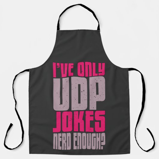 Tablier Programmeur informatique udp Joke (Recto)