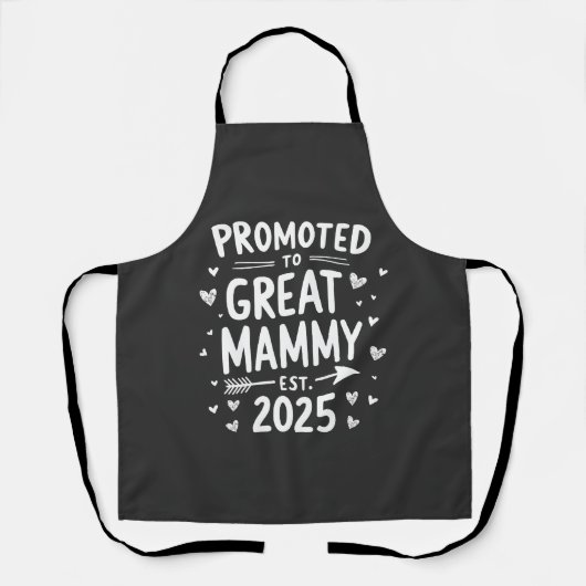 Tablier Promu à Great Mammy Est. Fête des mères 2025 (Recto)