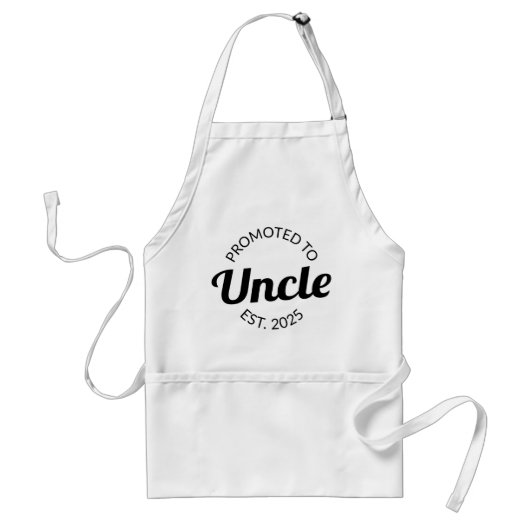 Tablier Promu À Oncle Est. 2025 I (Devant)