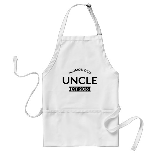 Tablier Promu À Oncle Est. 2026 II (Devant)