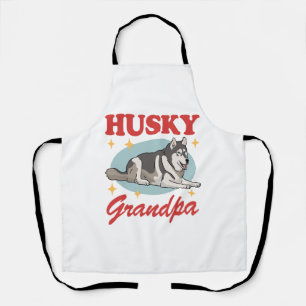 Tablier Propriétaire de chien Husky Grand-père Husky sibér