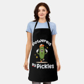 Tablier Propulsé par Pickles Nourriture Pickle Drôle (Porté)