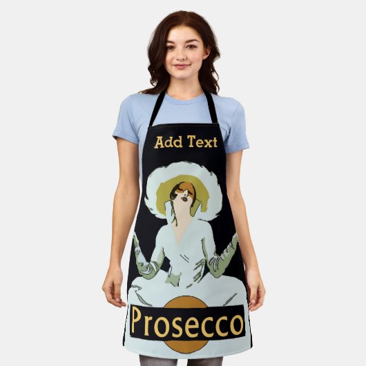 Tablier Prosecco Wine Design ajouter du texte, Apron (Porté)