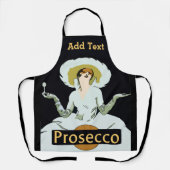 Tablier Prosecco Wine Design ajouter du texte, Apron (Recto)