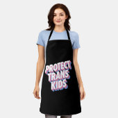 Tablier Protéger les enfants trans LGBTI+ Fière Mois des d (Porté)