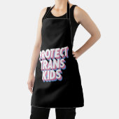 Tablier Protéger les enfants trans LGBTI+ Fière Mois des d (Insitu)