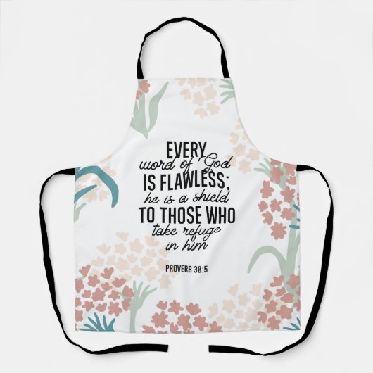 Tablier Proverbe 30:5 Verset biblique (Recto)