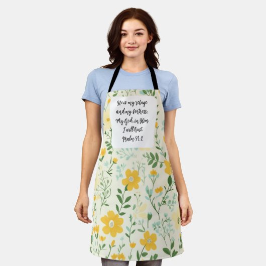 Tablier Psalm 91:2 Christian Apron (Porté)