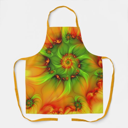 Tablier Psychédélique colorée moderne art Abstrait fractal (Recto)
