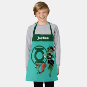 Tablier Puce et Lanterne verte (Porté)