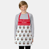 Tablier Pudding de Noël personnalisé (Porté)