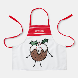 Tablier Pudding de Noël personnalisé