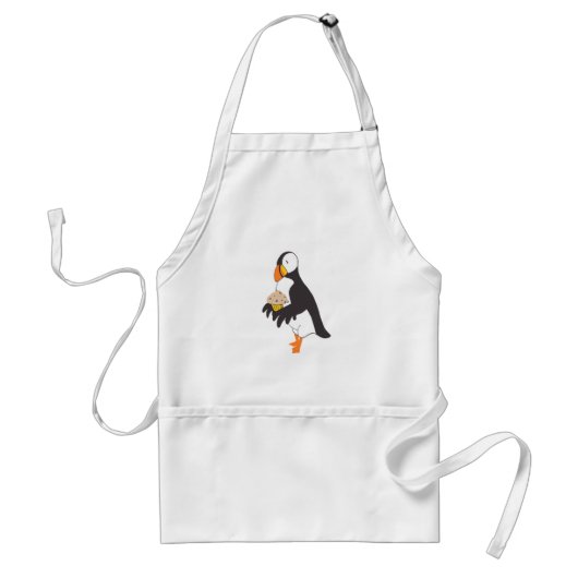 Tablier Puffin avec muffin (Devant)