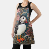 Tablier Puffin Et Fleurs Éthridées De Mer William Morris (Insitu)