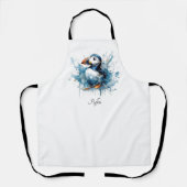 Tablier Puffin Splash, personnalisé (Recto)