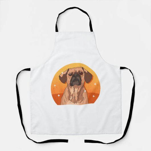 Tablier Puggle Propriétaire Puggers Lover (Recto)