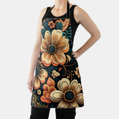 Tablier Puissance de fleur boho rétro (Insitu)