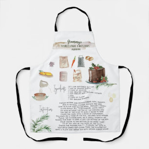 Tablier Puits de Noël traditionnels   Heirloom de la recet