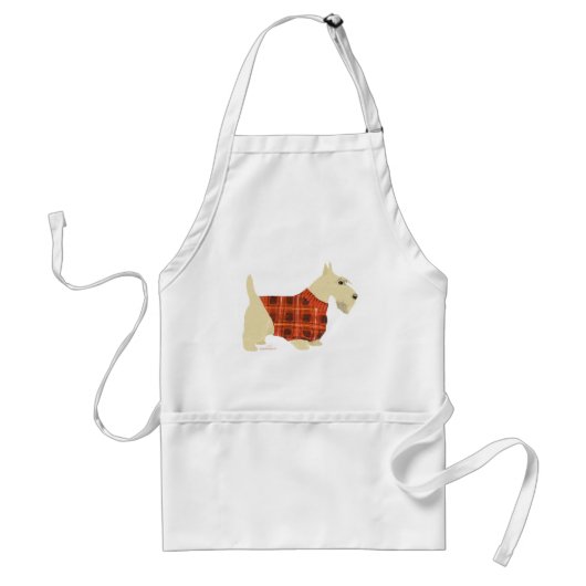 Tablier Pullover pour Scottish Terrier roux (Devant)