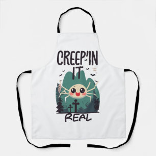 Tablier Pun d'araignée de Halloween Kawaii