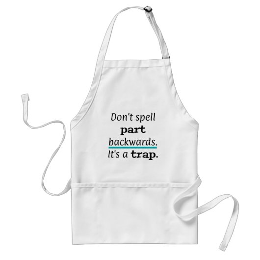 Tablier Pun Part Back Funny Papa Joke Anglais Enseignant (Devant)