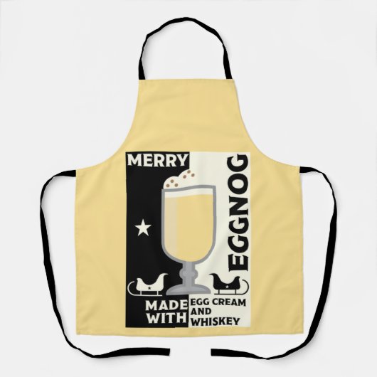 Tablier Punch de Noël Eggnog (Recto)