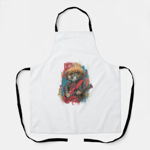 Tablier Punk Rock Pekingese ï¿½ Chien Rebelle