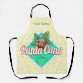 Tablier Punta Cana Caraïbes République Dominicaine Retro (Recto)