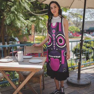 Tablier Puple Pink Tiki